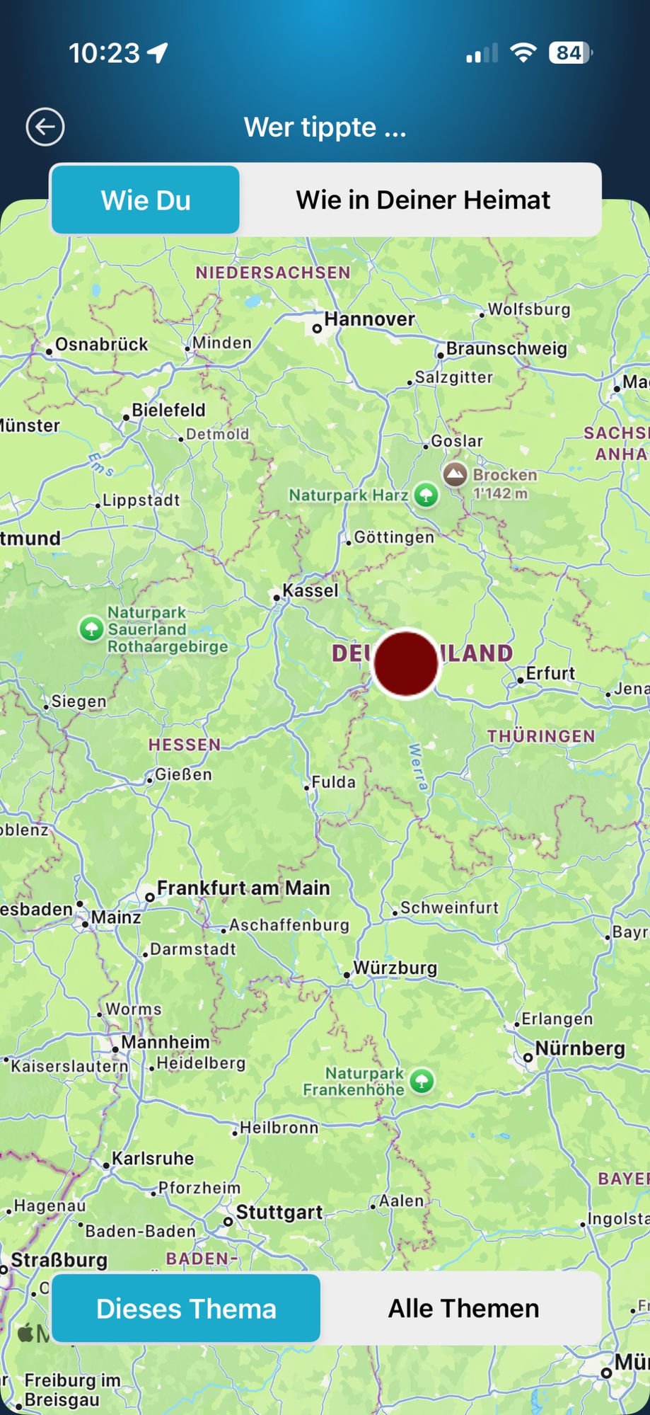 unduso App – Herkunft auf der Karte schätzen